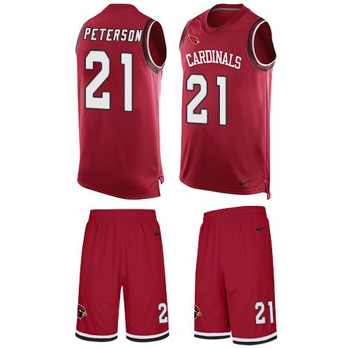 Nike Cardinals #21 Patrick Peterson Red Team Color Men's Stitched NFL Limited Tank Top Suit Jersey - Click Image to Close